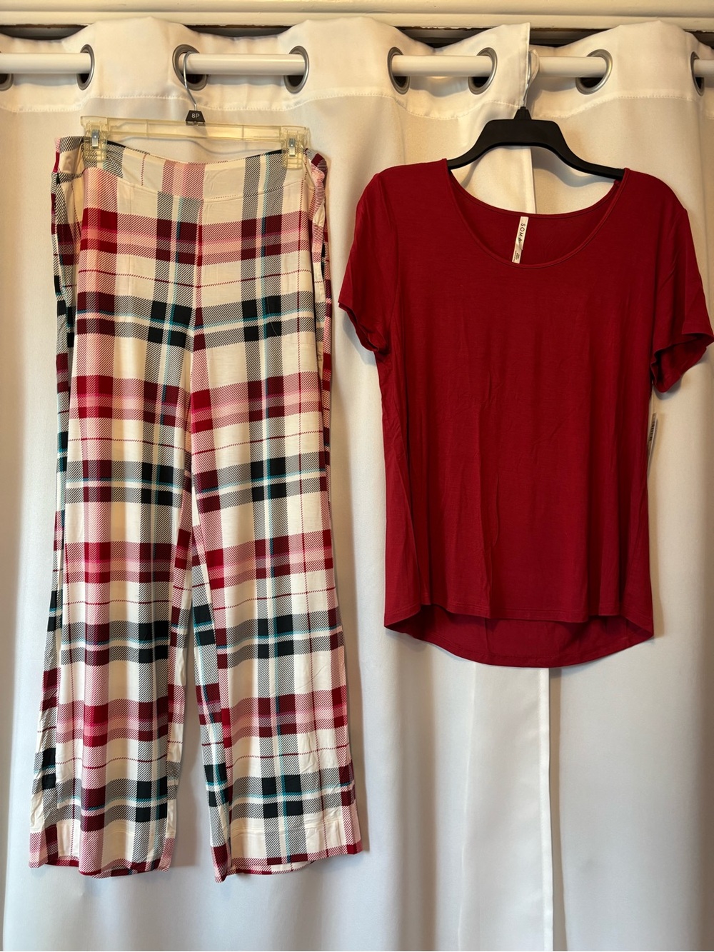 NWT! Soma Cool Nights Snuggle Up Plaid 2pc Pajama Set M